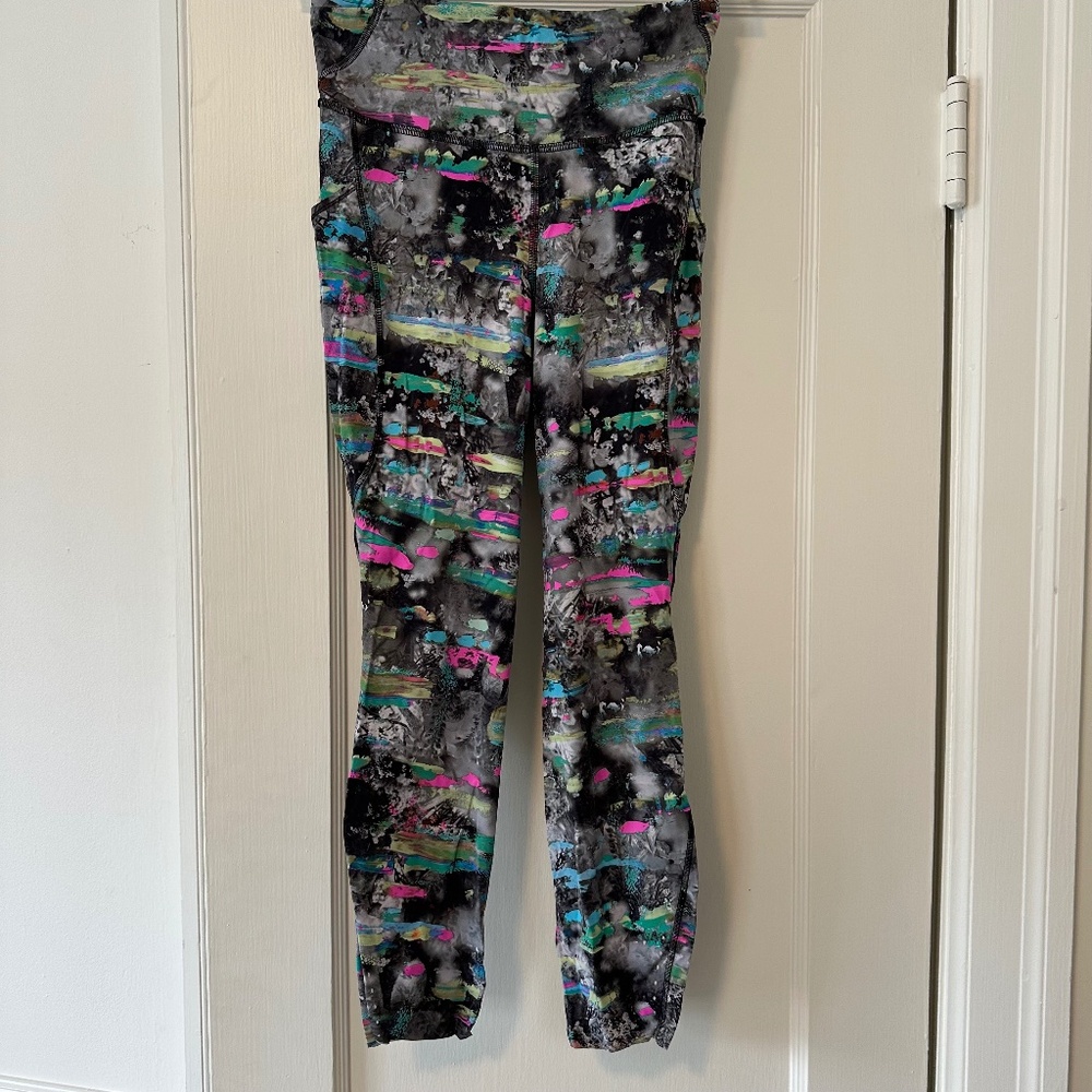 Lululemon Wunder Train High-Rise Crop with Pockets 23" Size 6